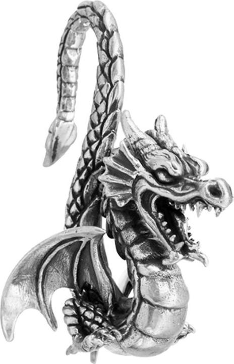 Actual product image Star Piercing Ohrgewicht silber Drachen (Brass)