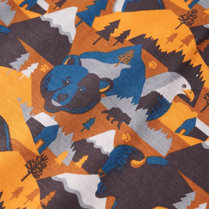 Produktbild VidaXL Kinderpyjama mit Langen Ärmeln Cognac 116,Material: 100 (116)