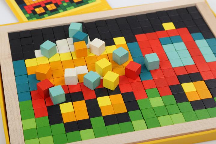 Image du produit Cubika Véhicules en bois masaik