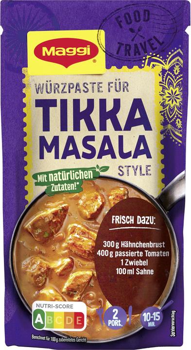 Maggi FOOD TRAVEL Seasoning Paste Tikka Masala Style (65 g)