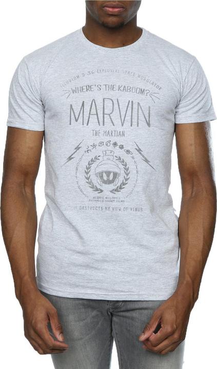 Actual product image Looney Tunes Mens Where's The Kaboom Marvin The Martian Cotton T-Shirt (3XL)