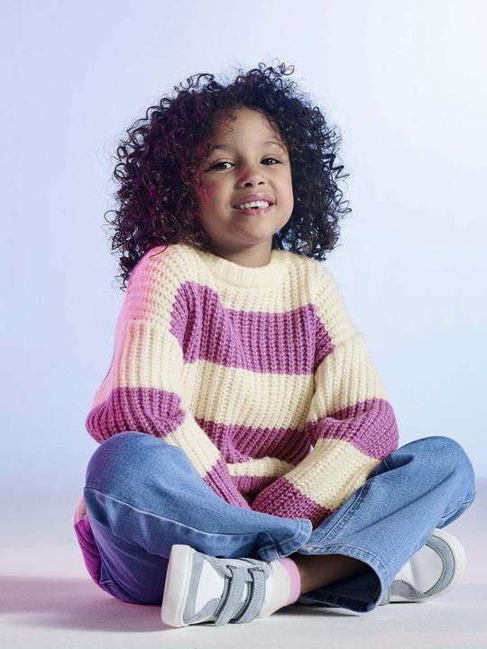 Produktbild Vertbaudet Mädchen Pullover mit breiten Streifen (104)