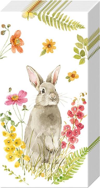 Actual product image IHR Paper handkerchiefs "Hoppelhase in spring"
