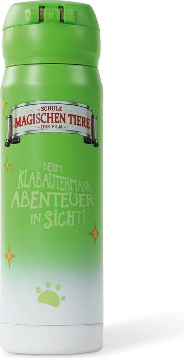Produktbild Awave Die Schule der Magischen Tiere Trinkflasche 380 ml Edelstahl | grün, Henrietta (0.38 l)