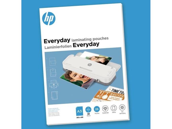 Actual product image HP Laminating film Everyday A3, 80 µm, 25 pieces, glossy (A3, 25 Piece, 80 µm)