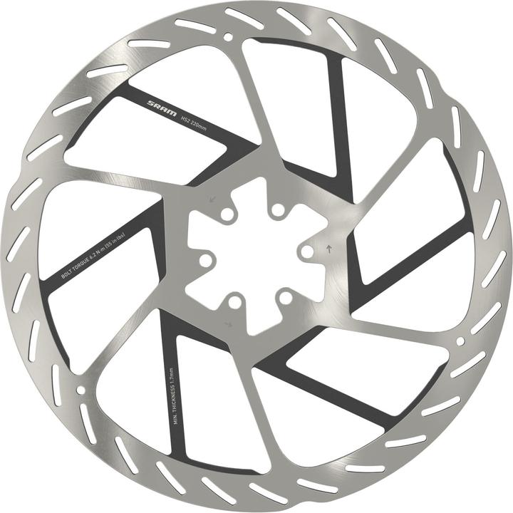 Actual product image Sram Rotor HS2 Rounded 6-bolt 200mm (200 mm)