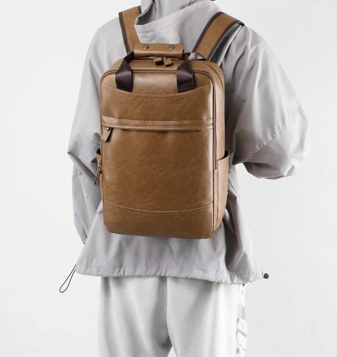 Produktbild Only-Bags.Store PU-Leder wasserdicht grosse Kapazität Tasche, Computer-Rucksack, Business Travel mehrfarbige