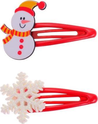 Produktbild Snazzy Santa Haarclips Schneeman und Schneeflocke von