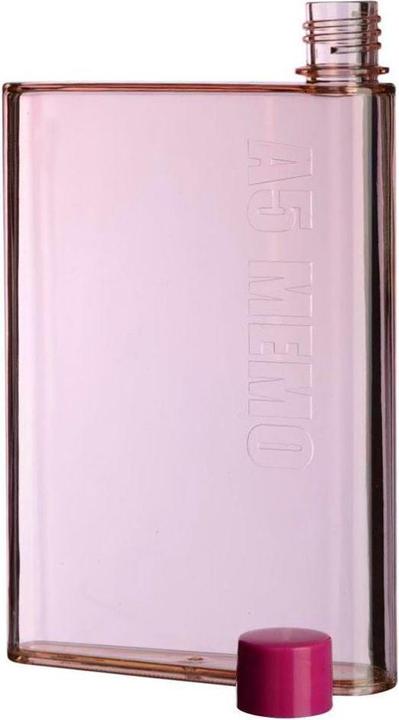 Produktbild JTI Flache Wasserflasche, A5-Memo - Rosa (0.42 l)