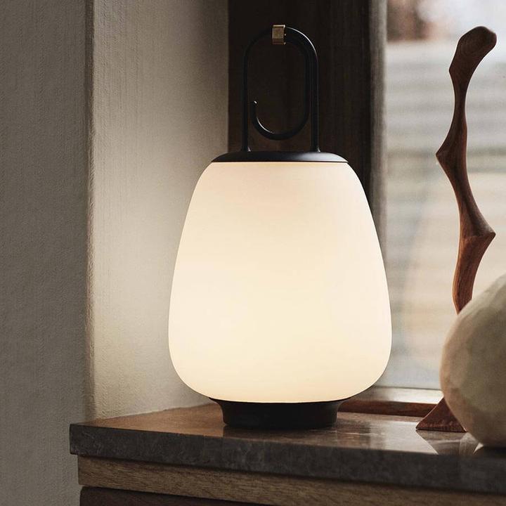 Actual product image &Tradition Lucca SC51 Outdoor Portable Opal Glass/Black (400 lm)