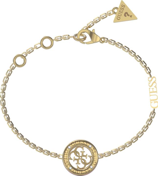 Guess Stylish Gold Plated 4G Loop Bracelet JUBB02289JWYGBK - Dimension: 14.5 - 18.5 cm - S (14.60 cm, Edelstahl)