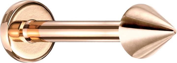 Produktbild Star Piercing Labret rosegold mit Cone (ohne Messing, Chirurgenstahl 316L)