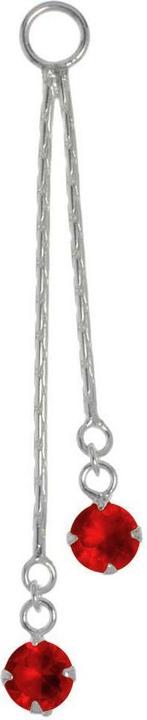 Actual product image Bijouteria Belly piercing pendant (Crystal, Silver 925)