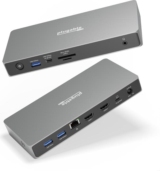 Produktbild Plugable UD-4VPD-UK (USB-C, 10 Ports)