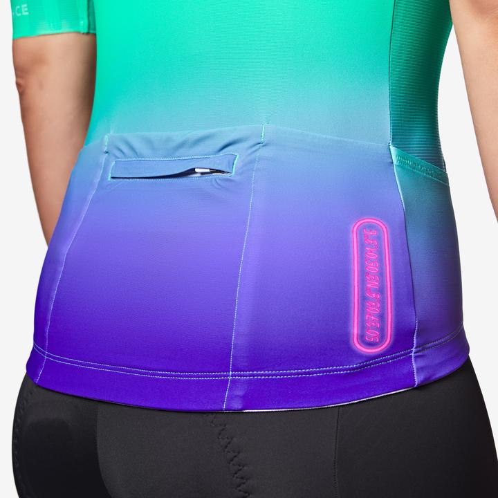 Produktbild Van rysel Radtrikot Rennrad kurzarm Sommer Racer 2 Aquamarin (M)