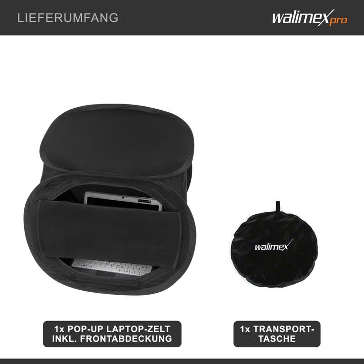 Immagine prodotto Walimex Tenda per computer portatile Pop-Up (Casella di registrazione)