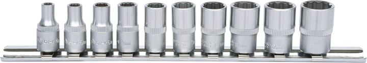 Produktbild KS Tools 1/4 Zoll 12-kant-Stecknuss-Satz. 10-tlg. 917.0625