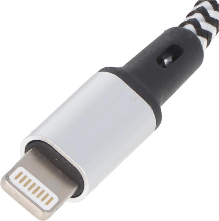 Actual product image Heitech Universal charging cable 3in1 for Apple, USB-C, Micro-USB