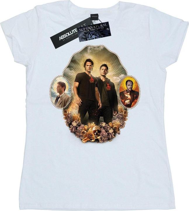 Actual product image Supernatural Womens/Ladies Holy Shrine Cotton Boyfriend T-Shirt (S)