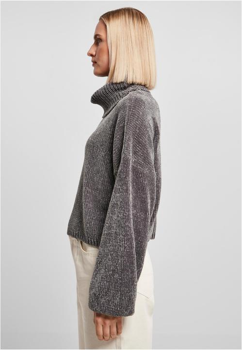 Actual product image Urban Classics Ladies Short Chenille Turtleneck Sweater - 13801 (5XL)