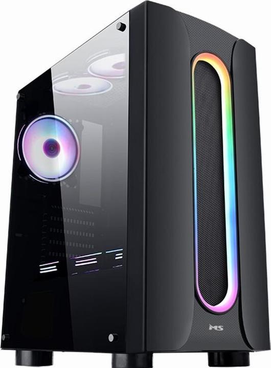 Produktbild M & M's PC-Gaming-Gehäuse MS ARMOR V310 Schwarz