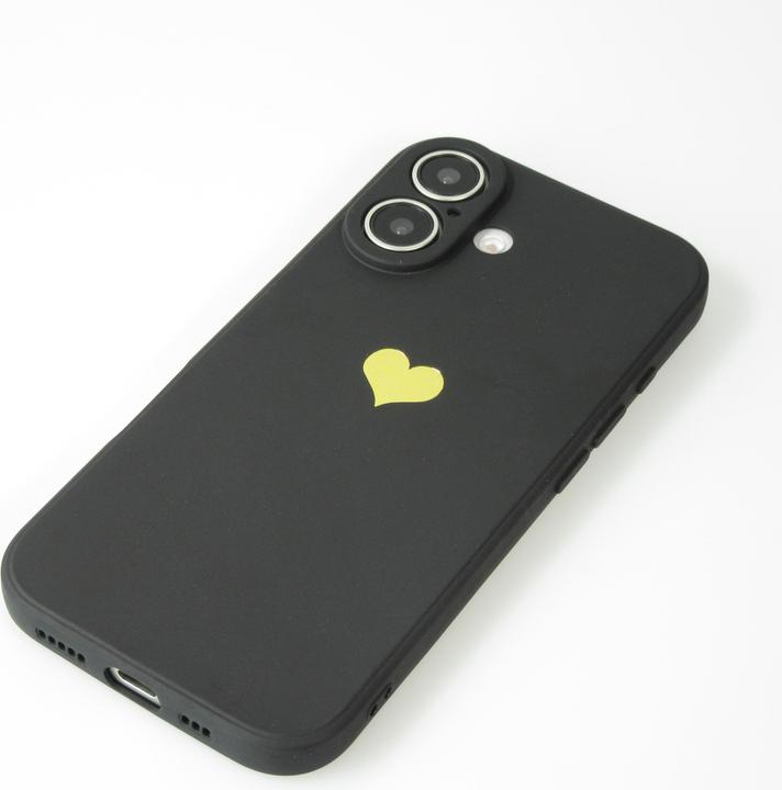Image du produit PhoneLook Coque Silicone Mat Coeur doré (Apple iPhone 16)