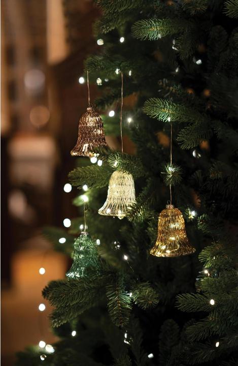 Actual product image Sirius LED tree ornament Luna bell, Ø 9 cm