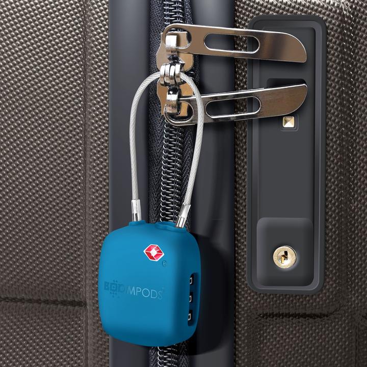 Image du produit Boompods LOCK TSA Bag Tracker Bleu océan (iOS)
