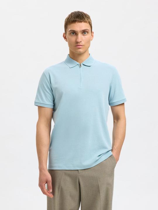 Actual product image Selected Homme Slhfave Zip Ss Polo Noos (S)