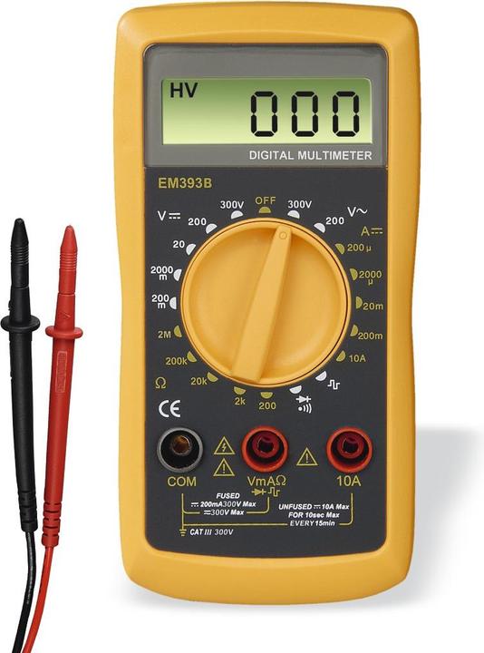 Immagine prodotto Hama Multimetro digitale, CAT III, 300V (CAT III)