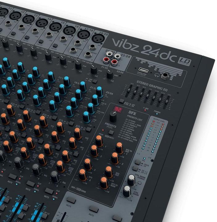 Produktbild LD Systems VIBZ 24 DC 24-Kanal Mischpult (Studio- und Livemixer)