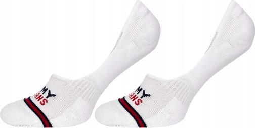 Actual product image Tommy Hilfiger Unisex Adult Mid Cut Footie, White, 43-46 (pack of 2) (pack of 2, 43 - 46)