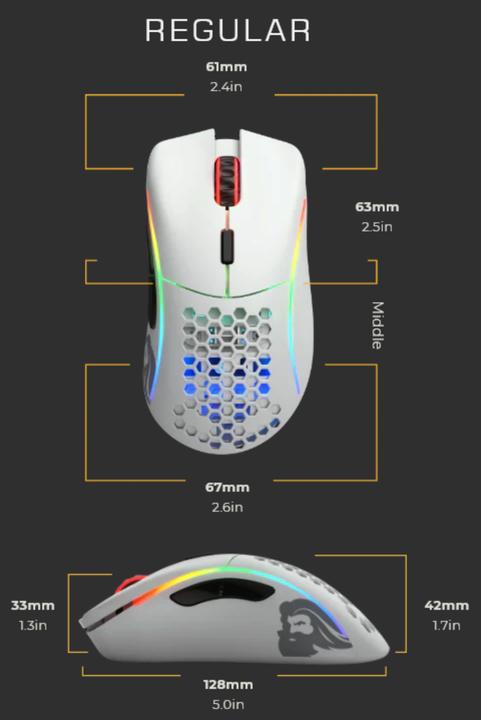 Actual product image Glorious PC Gaming Race Model D (Cable)