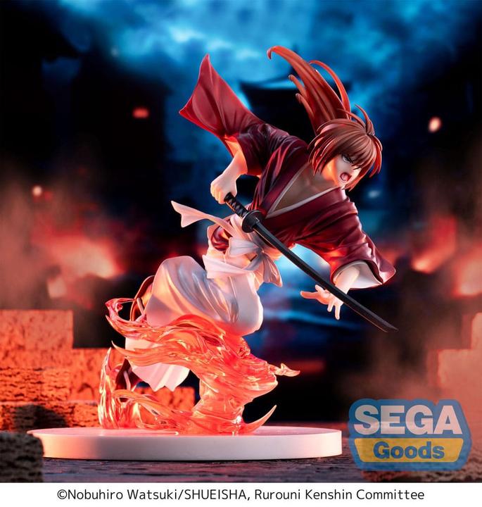 Actual product image Sega Rurouni Kenshin Luminasta PVC Statue "Rurouni Kenshin" "Kenshin Himura" 15 cm