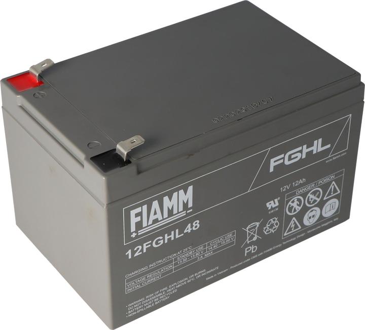 Image du produit Fiamm 12FGHL48 Batterie au plomb PB 12 volts 12000mAh avec contacts Faston 6,3mm (12 V, 12 Ah)