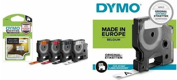 Produktbild Dymo D1 (1.20 cm, Schwarz)