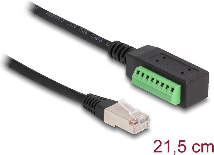 Produktbild Delock Terminalblock - RJ45 Kabel 1 Stück (UTP, CAT5e, 0.22 m)