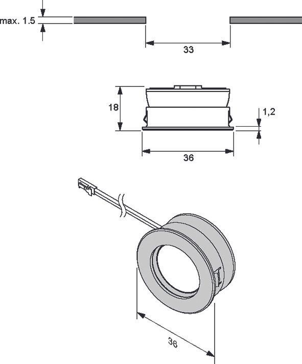 Productafbeelding L&S LED inbouwarmaturen Emotion Super Spot S 12 V (96 lm)
