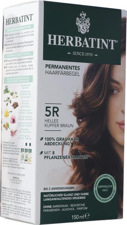 Herbatint Haarfärbegel 5R Helles Kupfer-Kastanienbraun (5R Helles Kupfer-Kastanienbraun)