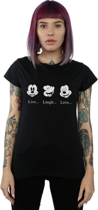 Immagine prodotto Disney Mickey Mouse Live Love Laugh Maglietta Donna (XL)
