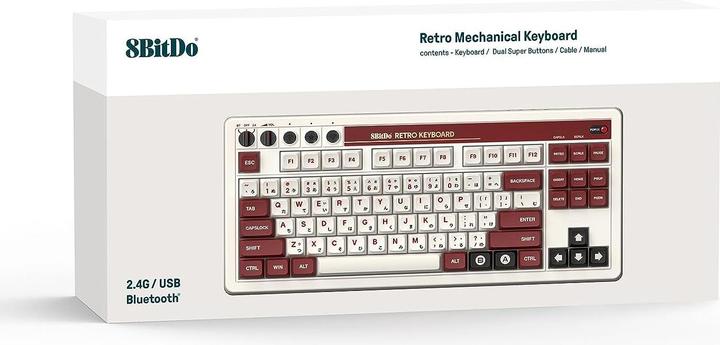 Produktbild 8bitdo Mechanische Tastatur Hot Swappable 87 Keys (Eng. Int., Kabellos)