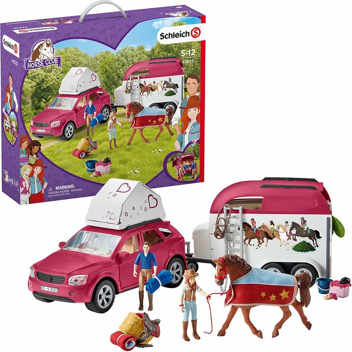 Produktbild Schleich Abenteuer mit Auto und Pferdeanhänger