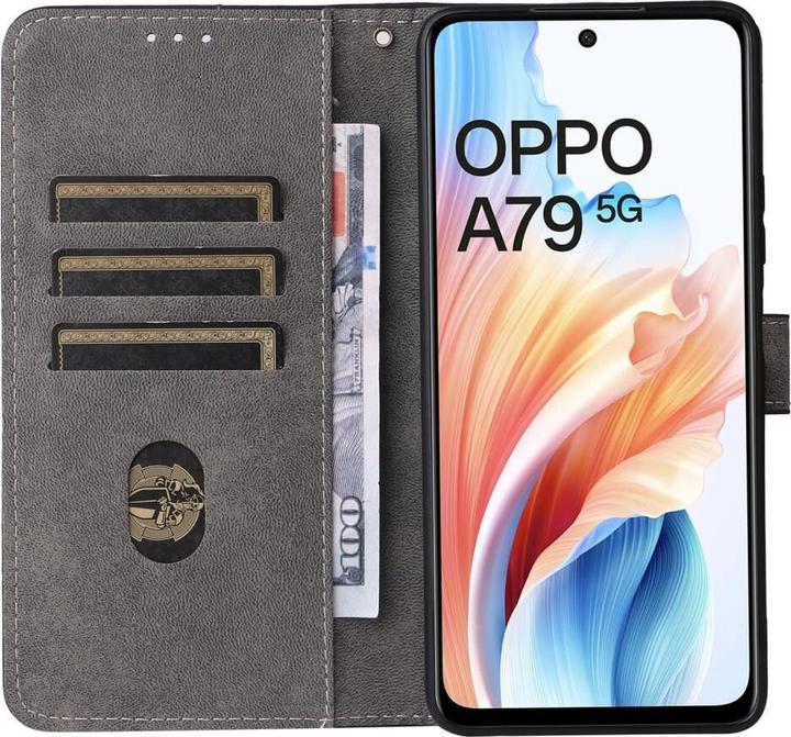 Actual product image Cover-Discount OPPO A79 5G - Case with RFID blocker brown (Oppo A79)