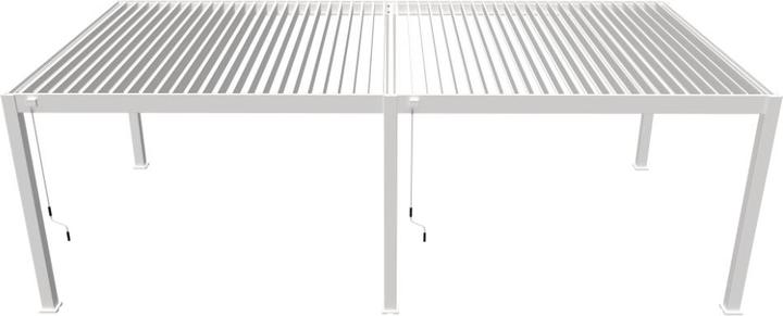 Image du produit Weide Pergola Deluxe Plus 4x8m avec toit à lamelles Blanc (400 cm, 800 cm)
