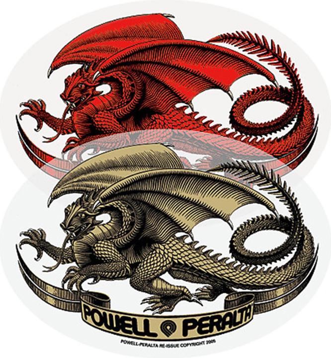 Produktbild Oval Dragon Sticker