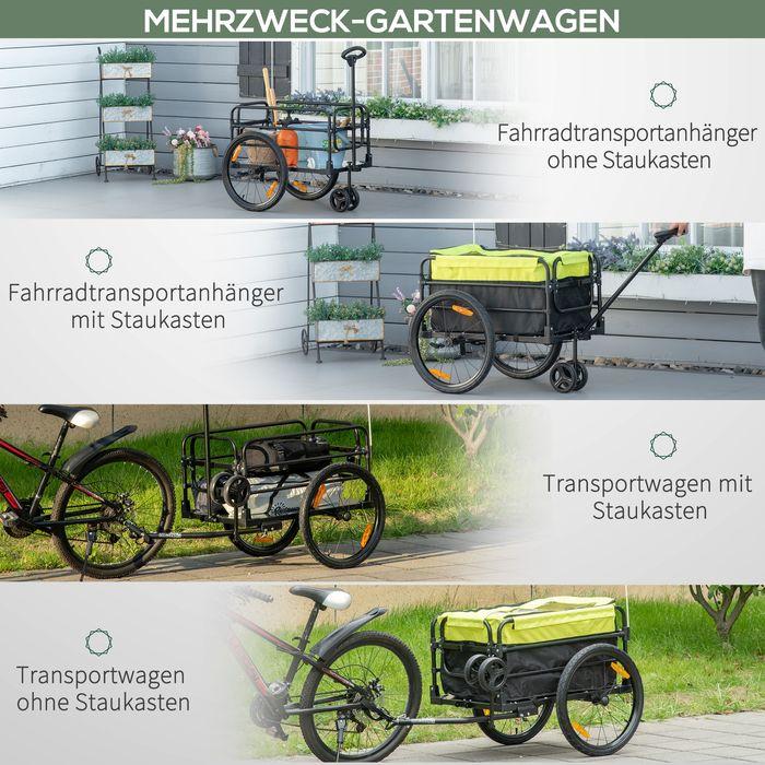 Actual product image Swisshandel24 Goods trailer handcart 130x64x103cm steel black+yellow
