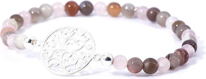 Produktbild Balibay Amalina (18 cm, Rosenquarz, Edelstein, 925 Sterlingsilber, Achat)