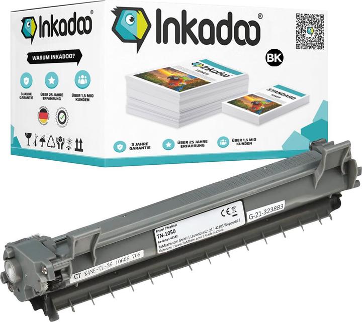 Image du produit Inkadoo Toner Compatible pour Brother TN-1050 XL HL-1110 1112 1212 DCP-1512 (CF)