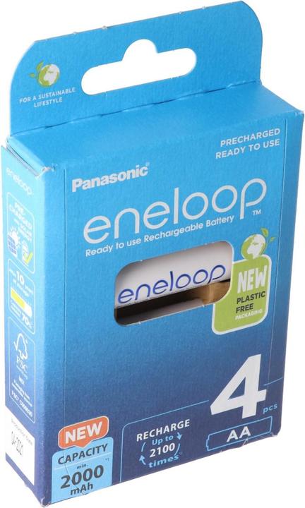 Actual product image Panasonic Rechargeable battery Eneloop Standard Mignon/AA HR-3UTG pack of 4 (4 pcs., 2000 mAh)