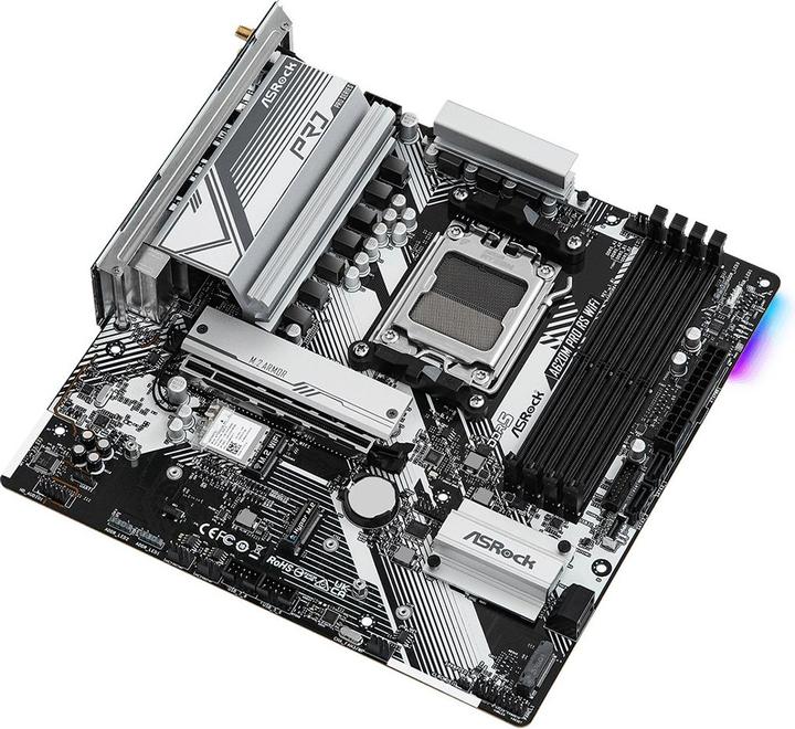 Actual product image AsRock MB AMD AM5 A620M PRO RS WiFi (AM5, AMD A620, mATX)